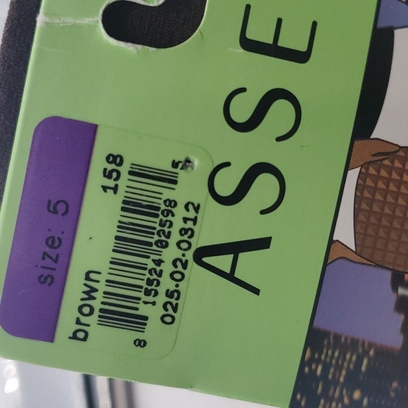 Assets Tights Bodyshaping  Terrific Tights Matte Opaque Brown Size 5 NEW - Picture 4 of 6